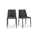 Nora - Vegan Leather Dining Chair (Set of 2) - Black - Moe's Home Collection - Chair Sets - Elite Enclave Home