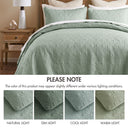 Quebec - King Reversible Bedspread Set - Seafoam