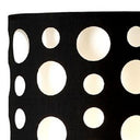 Steel Novelty Floor Lamp With Drum Shade - Silver / Black And White - HomeRoots - Floor Lamps - Elite Enclave Home