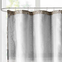 Donovan - Embroidered Shower Curtain - Black