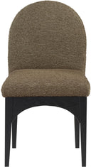 Waldorf - Boucle Dining Side Chair With Black Legs - Meridian Furniture - Side Chairs - Elite Enclave Home