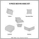 Maible - King Complete Comforter And Sheet Set - Purple