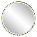 Wesley - Round Mirror - Gold