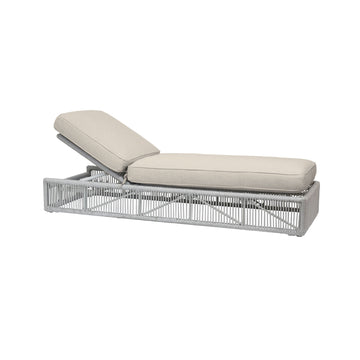 Miami - Adjustable Chaise, With Self Welt - Echo Ash / Pearl Silver