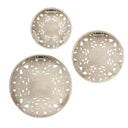 Medallion Trio - Wall Decor (Set of 3) - Natural / White - Madison Park - Wall Decor - Elite Enclave Home