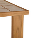 Marina - Outdoor Ceramic Dining Table - Light Brown