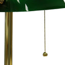 Hooded Table Lamp - Gold And Green