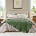 Windom - King Lightweight Down Alternative Blanket With Satin Trim - Green