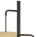 Three Light Traditional Shaped Floor Lamp With Beige Drum Shade - Bronze - HomeRoots - Floor Lamps - Elite Enclave Home