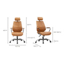 Executive - Swivel Office Chair - Cognac - Moe's Home Collection - Swivel Chairs - Elite Enclave Home