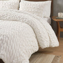 Blair - Ruched Fur Down Alternative Comforter Set - White