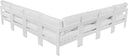 Nizuc - Outdoor Patio 7 Piece Modular Sectional With White Frame - Meridian Furniture - Stationary Sectionals- Elite Enclave Home