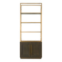Elliot - Bookshelf - Brown Oak - Moe's Home Collection - Etageres - Elite Enclave Home