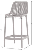 Mykonos - Outdoor Patio Stool (Set of 2) - Meridian Furniture - Stool Sets - Elite Enclave Home