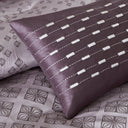 Biloxi - King 6 Piece Duvet Cover Set - Purple