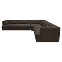 Clove - L - Shaped Sectional Deep - Brown - Moe's Home Collection - Stationary Sectionals - Elite Enclave Home