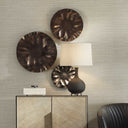 Peonia - Outdoor Wall Art (Set of 3) - Bronze