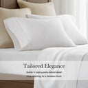 King Sateen Sheet Set - White - Harbor House - Sheets & Pillowcases - Elite Enclave Home