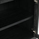 Macarthur - Reclaimed Oak 4 Door Cabinet - Aged Black - Classic Home - Sideboards- Elite Enclave Home