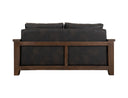 Walnut - Loveseat - Licorice Black