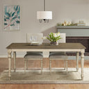 Fiona - 5-Piece Dining Set - Brown/Distressed White