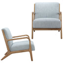 Novak - Mid - Century Modern Accent Armchair (Set of 2) - Light Blue - INK+IVY - Chair Sets - Elite Enclave Home