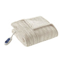 Heated Duke - Faux Fur Heated Throw - Ivory - Beautyrest - Heated Throws - Elite Enclave Home
