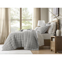 100% Linen - King/California King Linen Garment Washed Quilt Set - Gray - Harbor House - Quilts & Shams - Elite Enclave Home