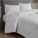 Microfiber With HeiQ Smart Temp - Oversized Down Alt King Comforter With HeiQ Smart Temp Treatment - White