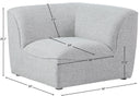 Miramar - Corner Chair - Meridian Furniture - Corners - Elite Enclave Home