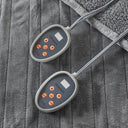 Heated Microlight to Berber - King Blanket - Gray