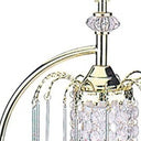 Metal Chandelier Faux Crystal Table Lamp - Gold