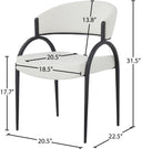 Privet - Dining Chair (Set of 2) - Meridian Furniture - Chair Sets - Elite Enclave Home