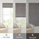 Quincy - 29x64" Total Blackout Cordless Roman Shade - Gray - Madison Park - Curtains & Drapes - Elite Enclave Home