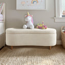 Bailey - Boucle Flip Top Storage Bench - Cream - INK+IVY - Storage Benches - Elite Enclave Home