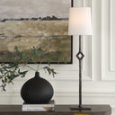 Puncture - Cordless Iron Buffet Lamp - Black / Bronze - Uttermost - Table Lamps - Elite Enclave Home
