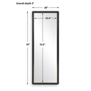 Stenton - Tall Wooden Mirror - Black