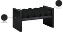 Waverly - Bench With Black Frame - Meridian Furniture - Upholstered Benches - Elite Enclave Home