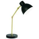 Mod LED Adjustable Desk Lamp - Matte Black And Gold