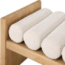 Waverly - Bench With Natural Frame - Meridian Furniture - Upholstered Benches - Elite Enclave Home