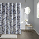 Odette - Shower Curtain - Navy - Madison Park - Shower Curtains - Elite Enclave Home