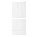 Contours - White Wall Decor (Set of 2)