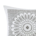 Sofia - Embroidered Decorative Square Pillow - Gray - INK+IVY - Throw Pillows - Elite Enclave Home