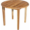 36" x 36" x 30" Rounded Solid Wood Outdoor Dining Table - Natural