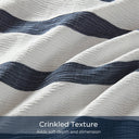 Merritt - Full/Queen Yarn - Dyed Striped Comforter - Blue - Super Listing - Comforters & Sets - Elite Enclave Home