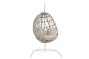 Dana - Rope Hanging Club Chair, With Self Welt - Linen Canvas