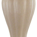 Ceramic Urn Table Lamp With Off-White Empire Shade - Ivory And Gold