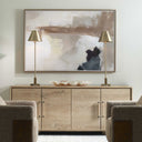 Bluster - Framed Abstract Canvas - Blue / Brown / Gray / Orange / Purple / White / Yellow - Uttermost - Canvas Art - Elite Enclave Home