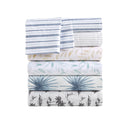 200 Thread Count Printed Cotton - Queen Sheet Set - Blue Stripe