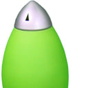 Acrylic Bedside Table Lamp With Shade - Green